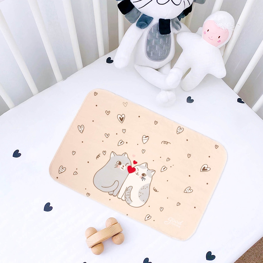 SET 5 Miếng Lót Chống Thấm - Thảm Chống Thấm Cho Bé Khổ 30x40cm GoodMama