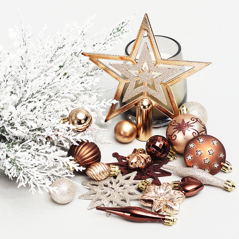 Bộ 58 Trái Châu Trang Trí Cây Thông Noel