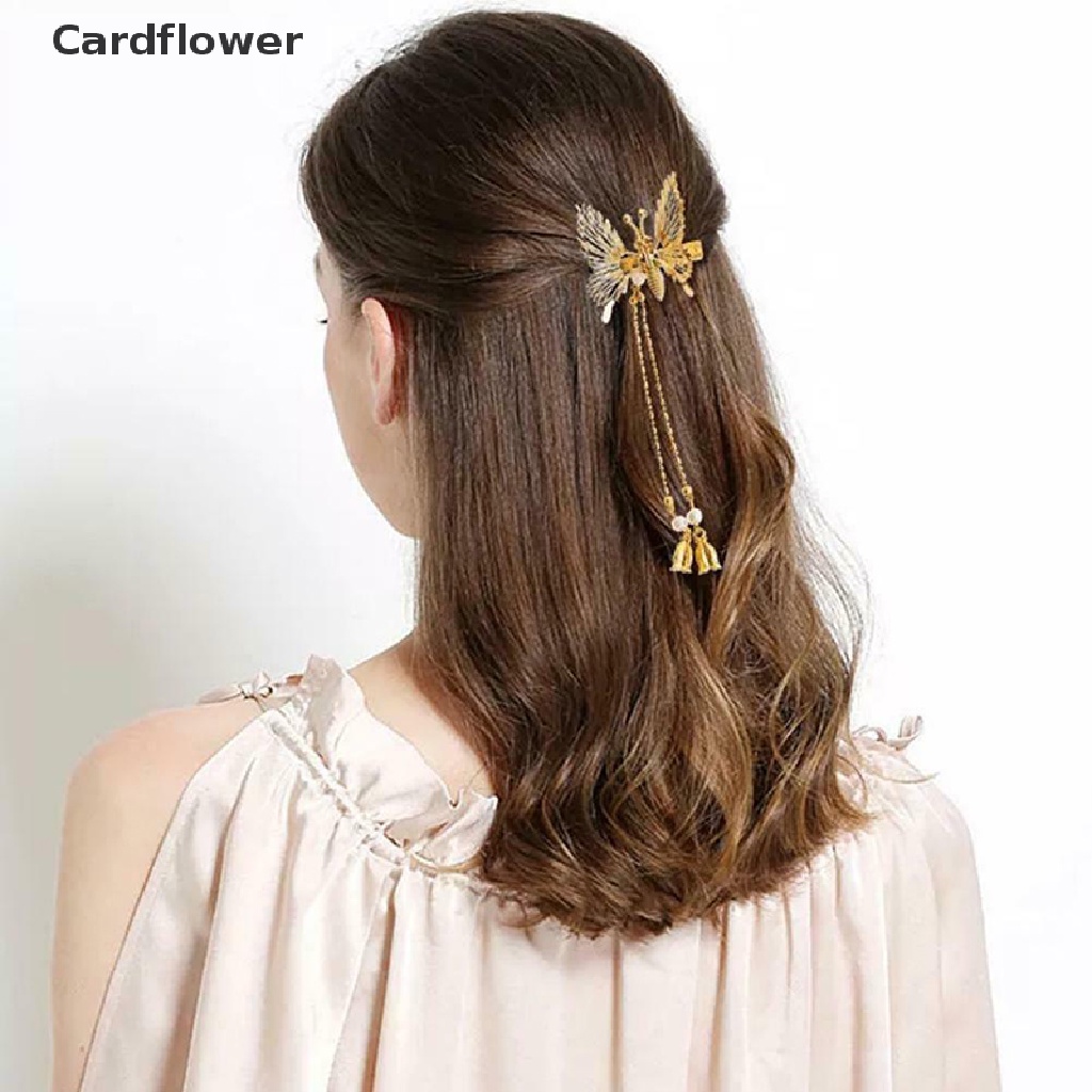 1 Kẹp Tóc Hình Bươm Bướm Đính Đá Sang Trọng