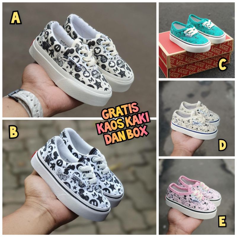 Giày Bata Vans Chính Hãng Thời Trang Năng Động Cho Bé