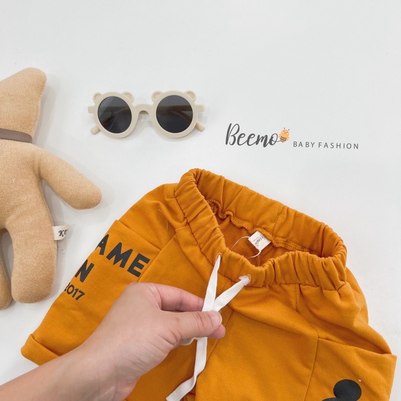 Quần short cotton micky bé trai-MS40