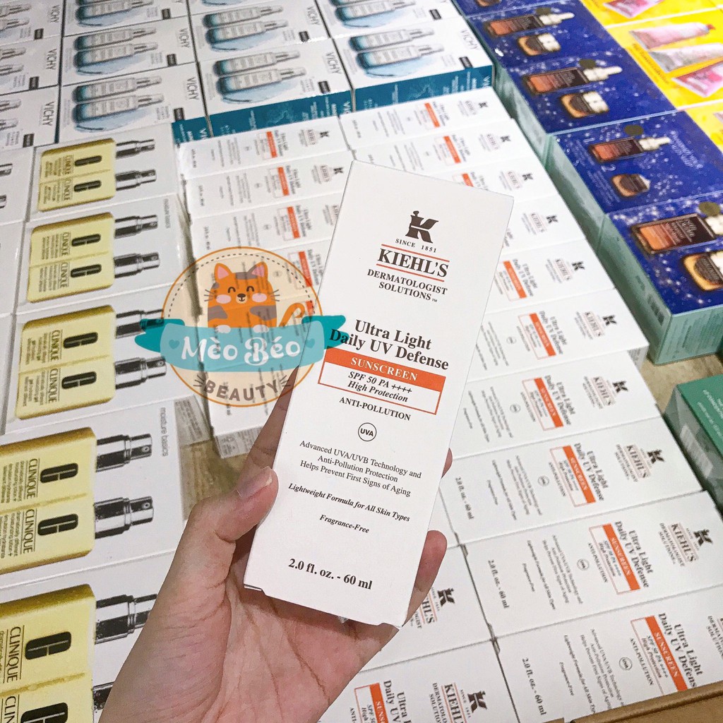 Kem Chống Nắng Kiehls Ultra Light Daily UV Defense SPF 50 PA+++ 60ml