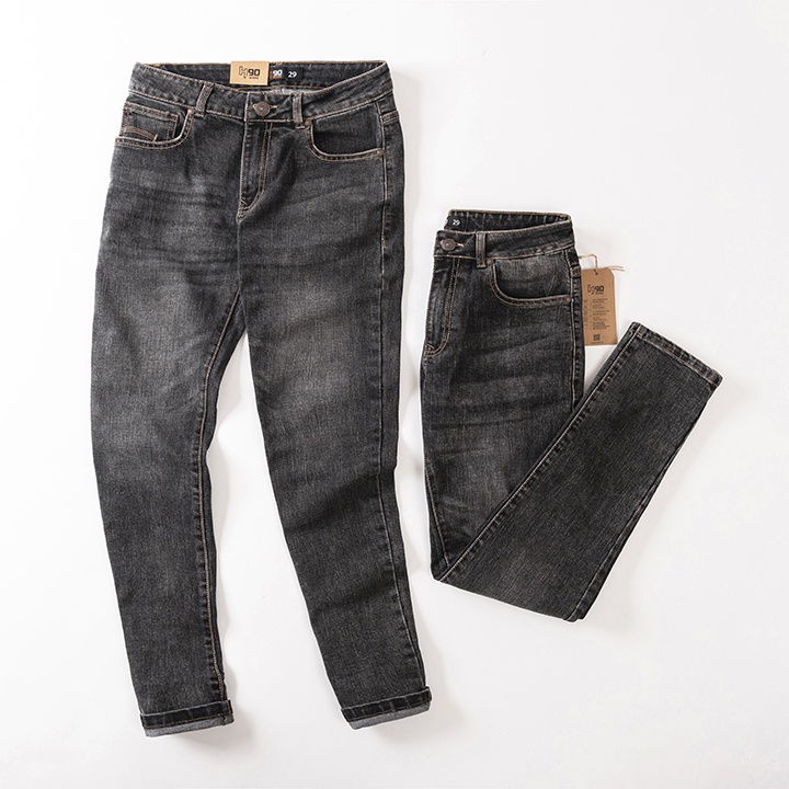 Quần jean nam cao cấp dáng ôm H90 màu chì chất co giãn trẻ trung J080 | BigBuy360 - bigbuy360.vn