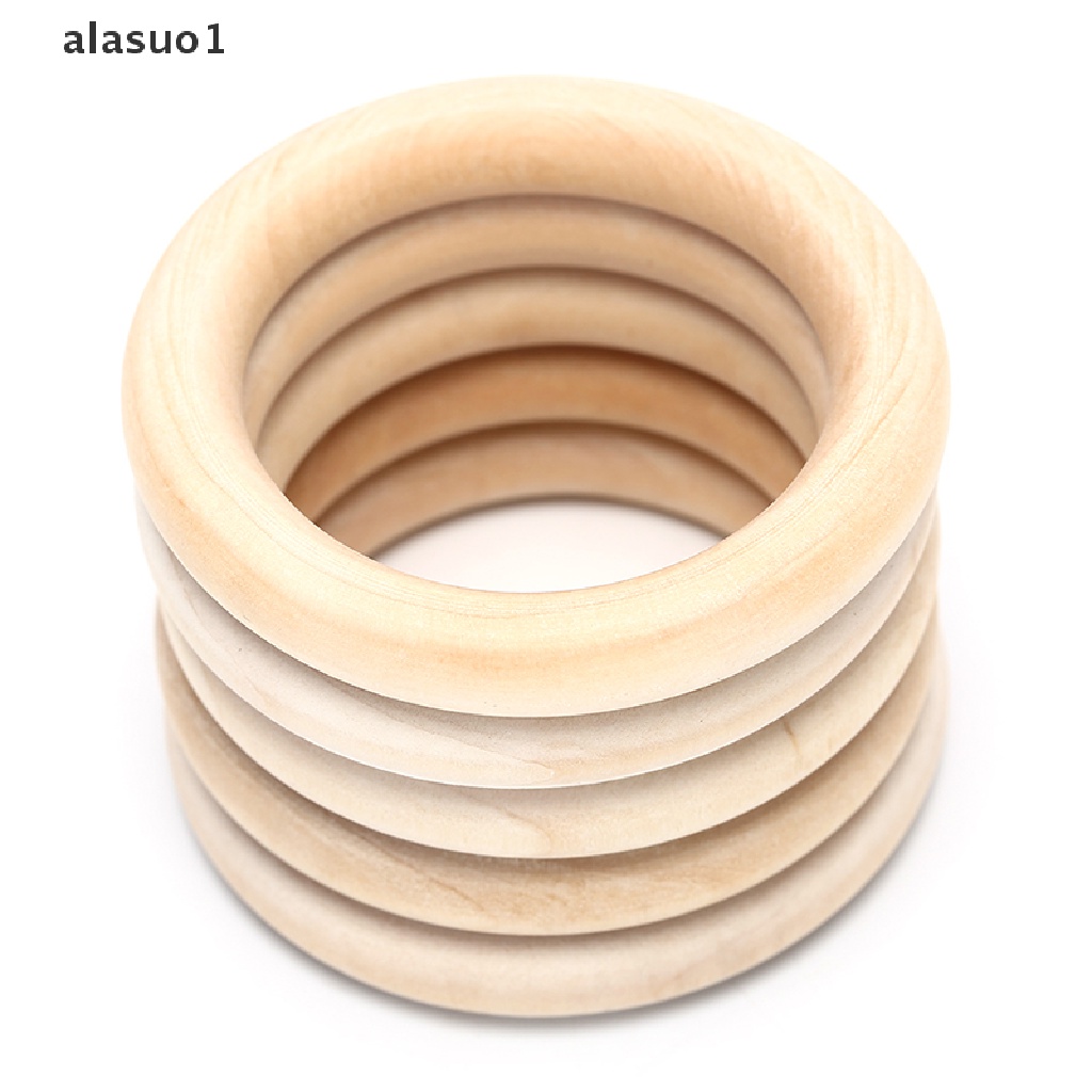 1 Túi 1 Túi Vòng Gỗ Tròn Tự Nhiên Dùng Làm Trang Sức Thủ Công DIY