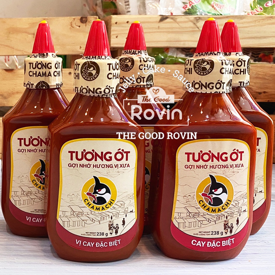 [COMBO 5 CHAI] Tương ớt Chamachi Vị Cay Đặc Biệt 238g Keto, Lowcarb