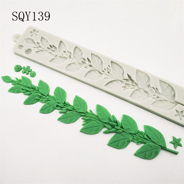 Khuôn Silicone Lá Dây Leo Vòng Hoa