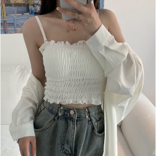 croptop có dây cài tháo rời sexy cho mua hè 2021.