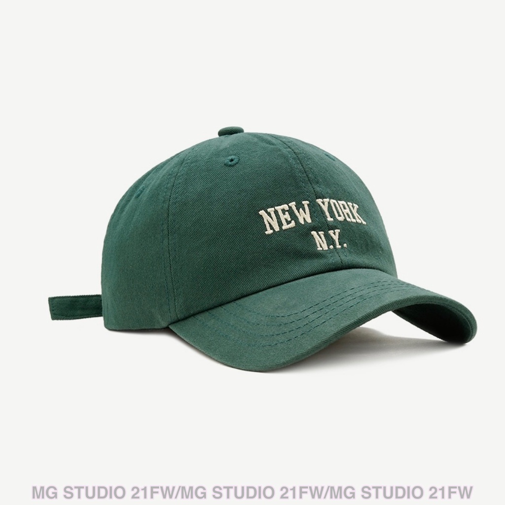 Mugua Sản Phẩm MG STUDIO / Mũ Bóng Chày Nhỏ Mềm Mại Thêu Họa Tiết Đường Phố Hàn Quốc Chất Lượng Cao Cho Nữ