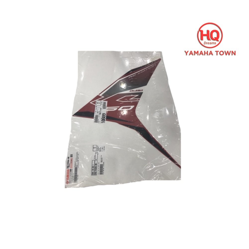 Tem 6 (xe đỏ đậm) dùng cho xe Exciter 150 chính hãng Yamaha - Yamaha town Hương Quỳnh