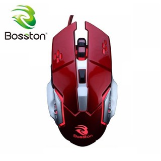 Chuột game thủ đèn led có dây Bosston BS-12 DPI 2400