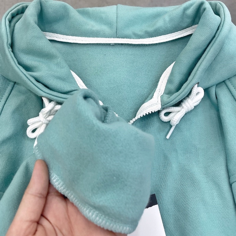 áo khoác nỉ trơn màu xanh unisex ảnh thật SSSTore [ Sẵn) | BigBuy360 - bigbuy360.vn