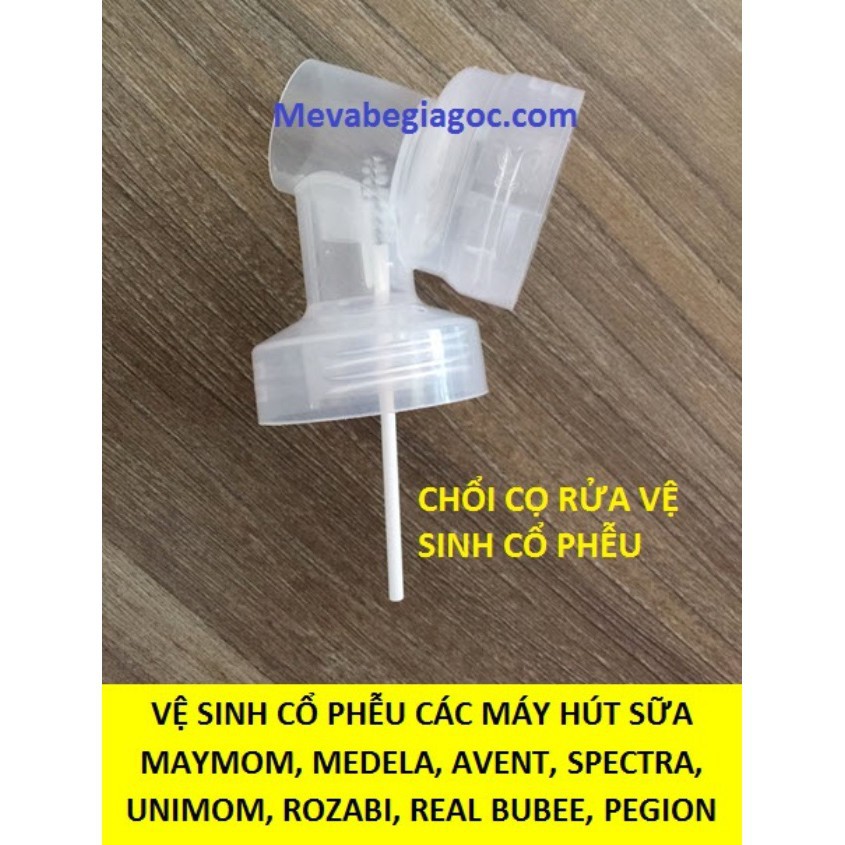 1 Chổi Cọ Rửa cổ phễu các máy hút sữa Maymom, Medela, Avent, Spectra, Unimom, Rozabi, Real Bubee, Pegion