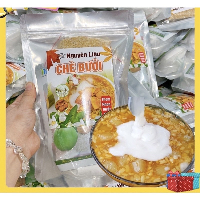 Set Nguyên Liệu làm 12 ly Chè Bưởi chuẩn An Giang Có Kèm Cách Làm Siêu Dễ Làm