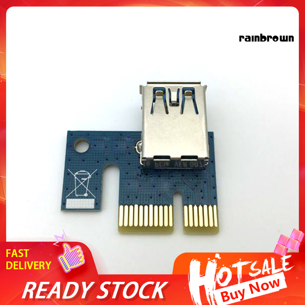 USB 3.0 PCI Express PCI-E 1x Extender Riser Card Board Adapter for Mining /RXDN/