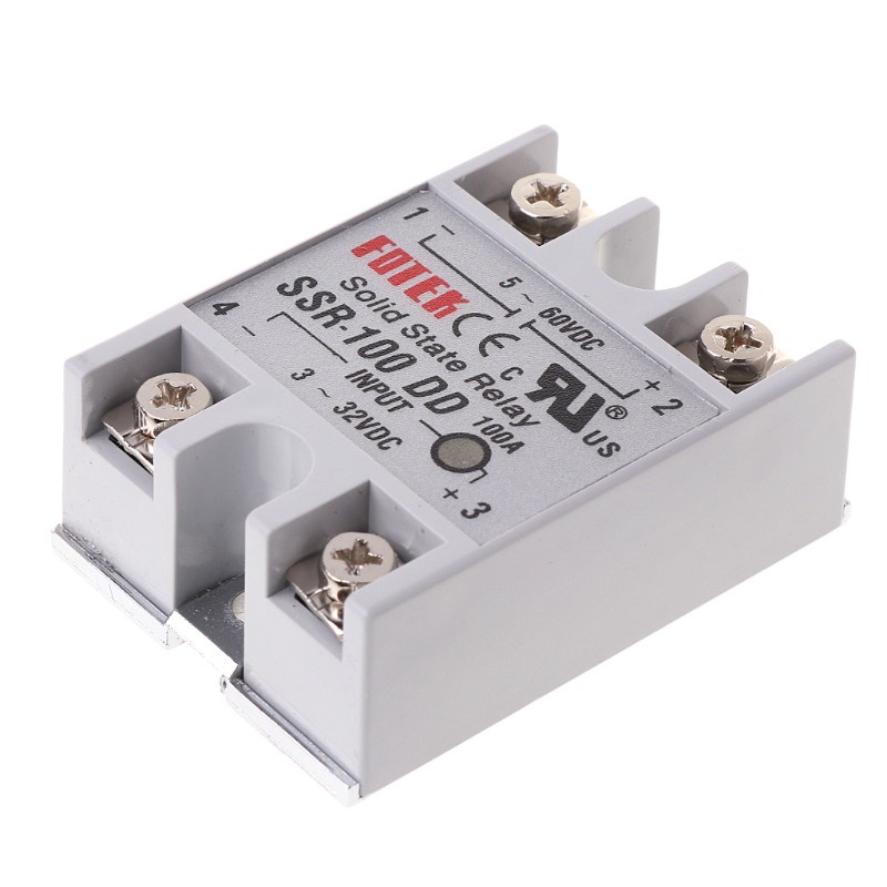 Rơ Le Bán Dẫn Ssr-100 Dd 100a Với Đầu Vào Dc 3-32v Đầu Ra Dc 5-60v Chuyên Dụng
