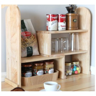 KỆ BẾP ĐỂ GIA VỊ ĐỒ DÙNG NHÀ BẾP BẰNG GỖ NỘI THẤT KIỂU HÀN QUỐC