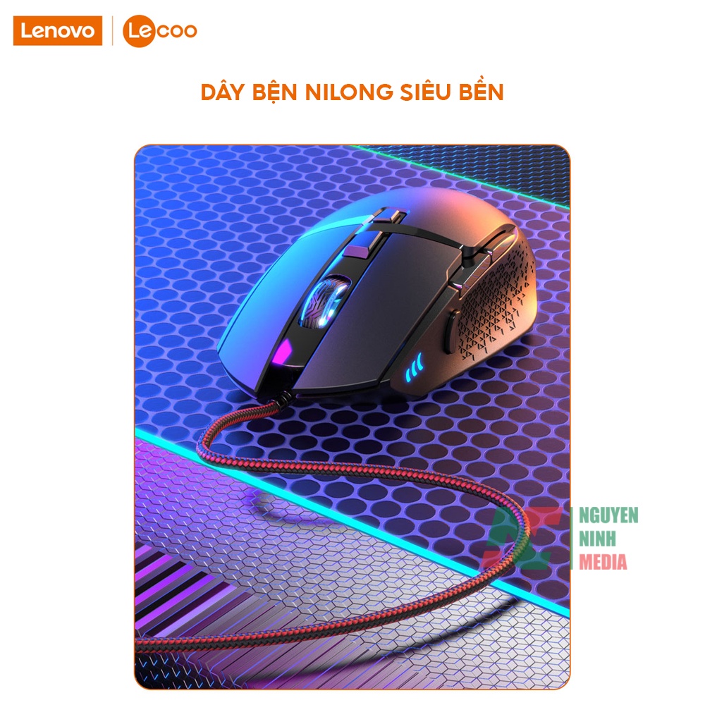 Chuột Gaming Có Dây Lenovo Lecoo MG1101 - Hàng Chính Hãng