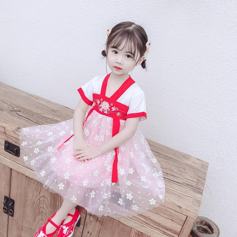 Bộ Hán Phục Cách Tân Dễ Thương Cho Bé Gái