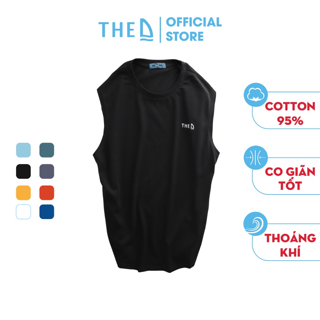 Áo Ba Lỗ Nam Tanktop The D Dáng Regular Chất Liệu Cotton Mềm Mịn, Thoáng Mát, Thấm Hút Mồ Hôi Tốt 5503