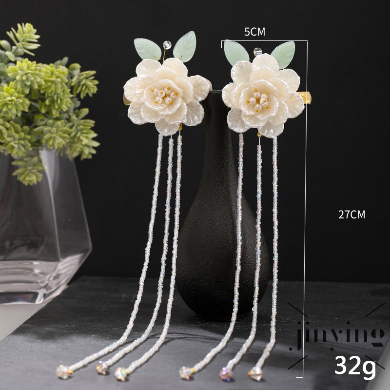 GETNOIVAS Ghim cài tóc hợp kim đính hoa cổ điển sang trọng phong cách Trung Hoa