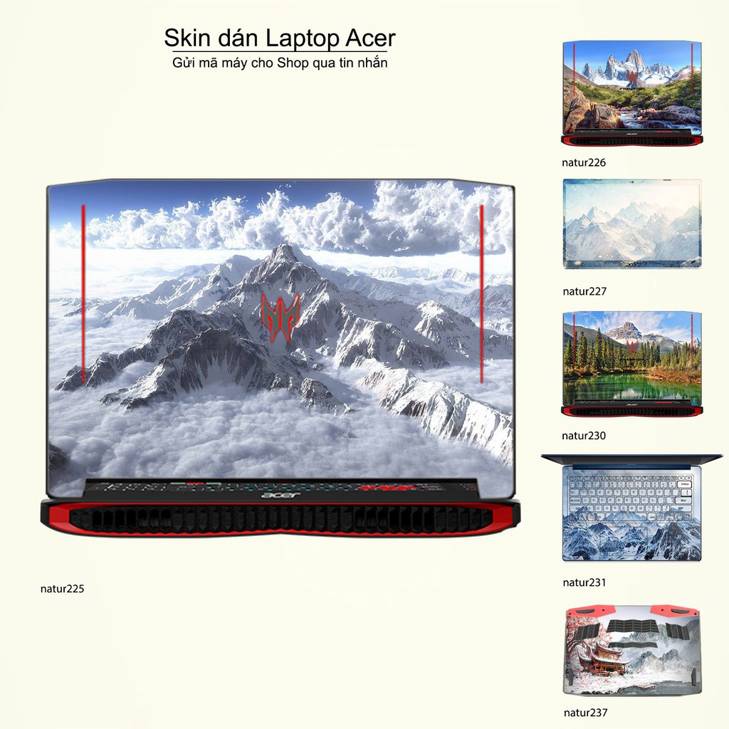 Skin dán Laptop Acer in hình thiên nhiên nhiều mẫu 9 (inbox mã máy cho Shop)