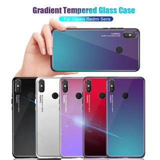 Ốp lưng cường lực phối màu độc đáo cho Xiaomi Redmi 6 redmi 5 Plus redmi Note 5 Pro