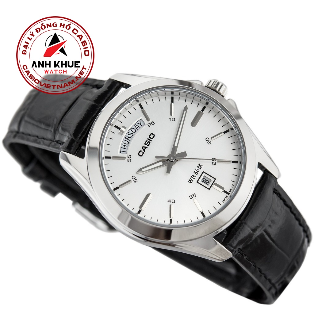 Đồng Hồ Casio MTP-1370L-7AVDF | Nam | Dây Da | 3 Kim | Chống Nước WR50M
