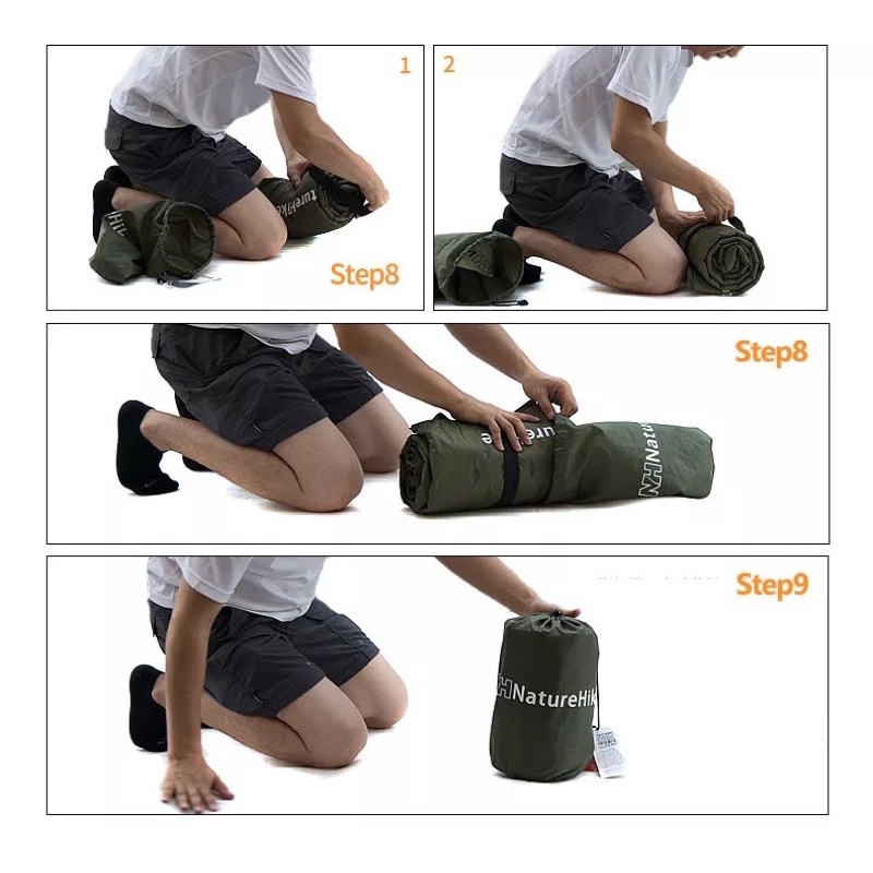 Đồ cắm trại Naturehike campoutvn nệm hơi tự bơm NH15Q002-D dã ngoại du lịch A398