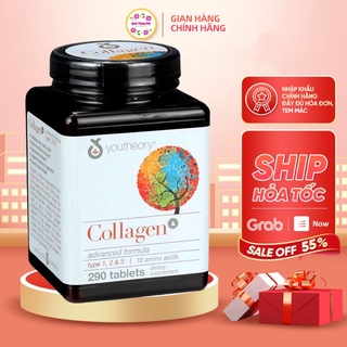 Viên uống bổ sung collagen youtheory Type 1 2 và 3 hộp 290 390 viên