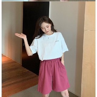 Quần shorts lửng thun nữ mẫu basic dễ mặc