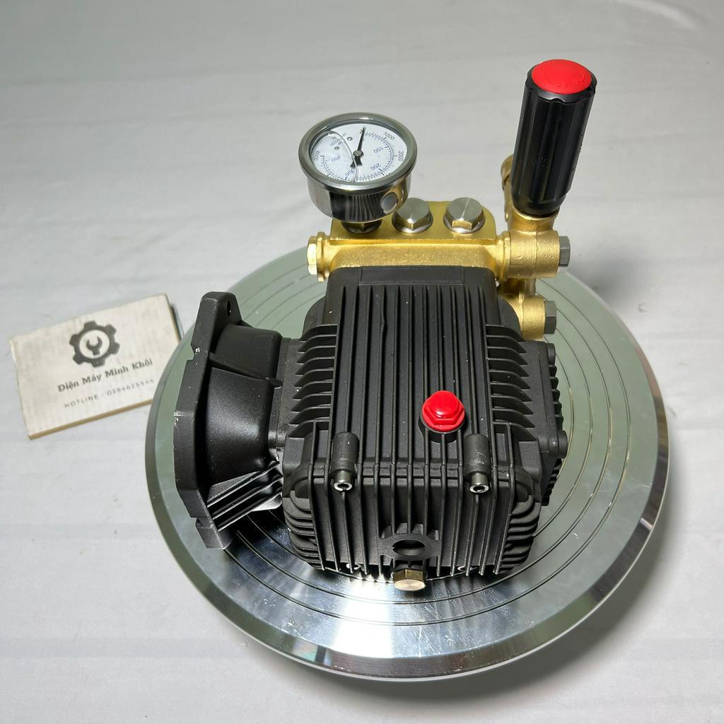 Bộ đầu bơm máy rửa xe cao áp 3kw - 7kw liền trục có chỉnh áp| Đầu bơm máy rửa xe áp lực cao| Đầu máy rửa xe liền