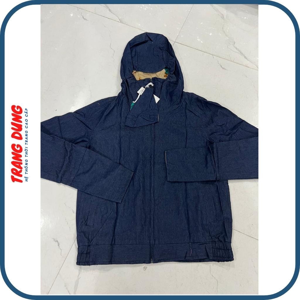 Áo khoác chống nắng vải bò jean 2 lớp cao cấp, lớp trong vải lanh nhung mềm mại, thấm hút mồ hôi.-Tặng Khẩu trang cotton