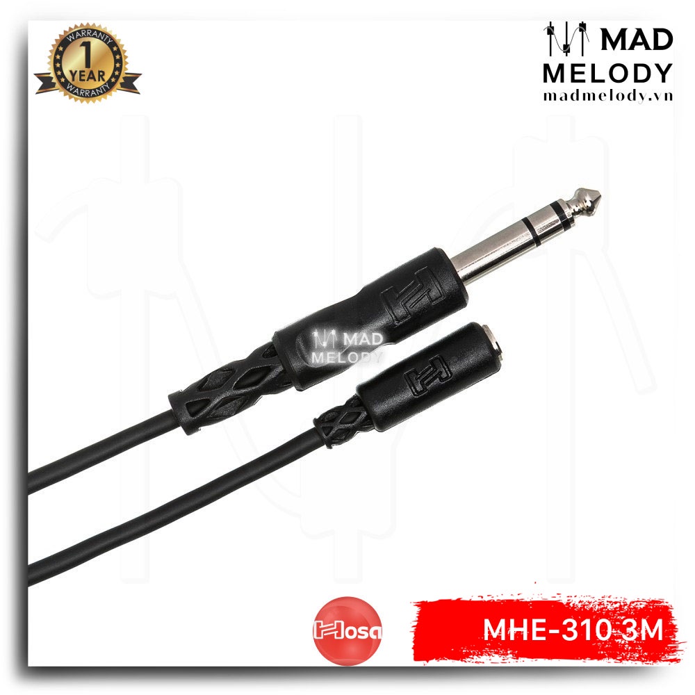 Hosa Headphone Extension Cable MHE-310