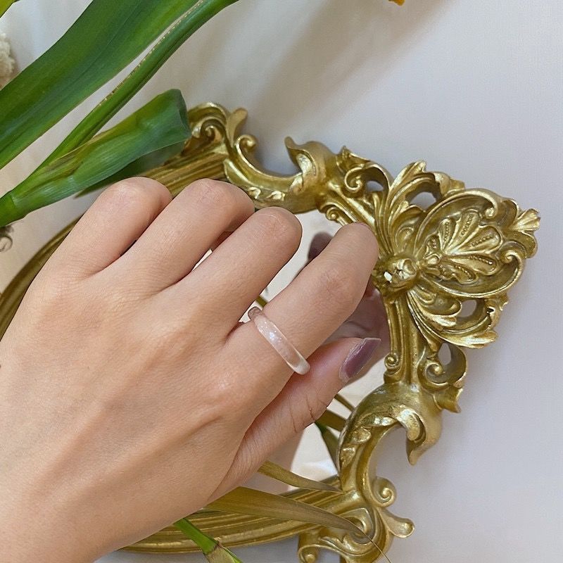 Nhẫn Acrylic Thiết Kế Đơn Giản Cá Tính Phong Cách Hàn Quốc