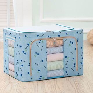 Túi vải đựng chăn màn khung sắt, kích thước 60cm x 42cm x 40cm, chất liệu 100% polyester