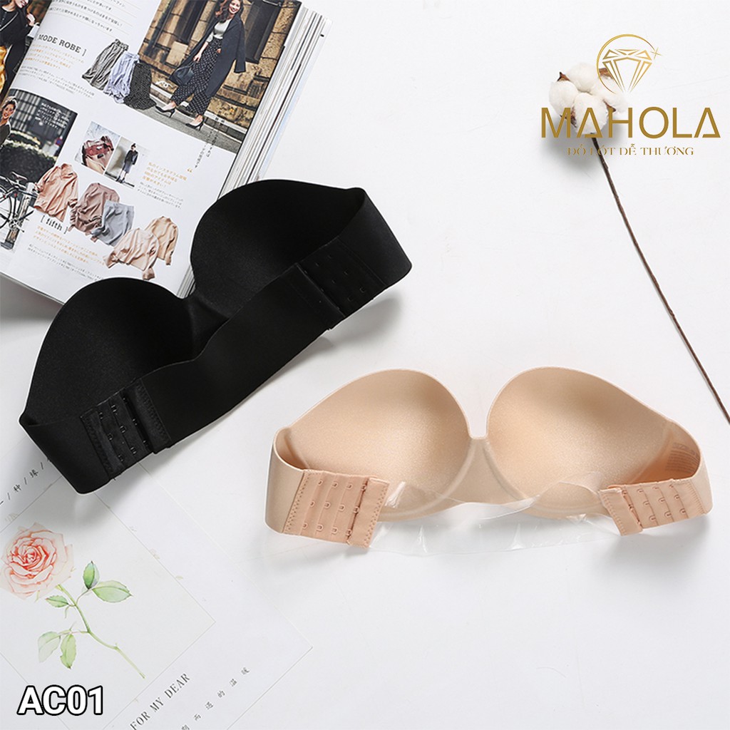 Áo ngực đúc su quai trong cao cấp chống tụt Mahola AC01