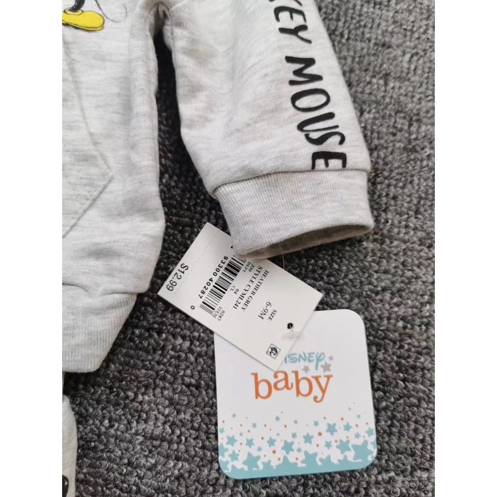 Bộ micky bé trai mũ có tai cho bé