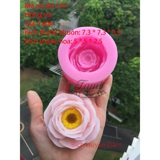 Khuôn silicon rau câu hoa nổi- Hồng Trà 191