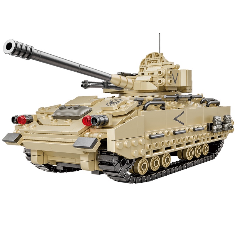 Đồ chơi Lắp ráp Mô hình 809E xe tăng ww II Military Model M2 Infantry Fighting Vehicle Collection Ornament