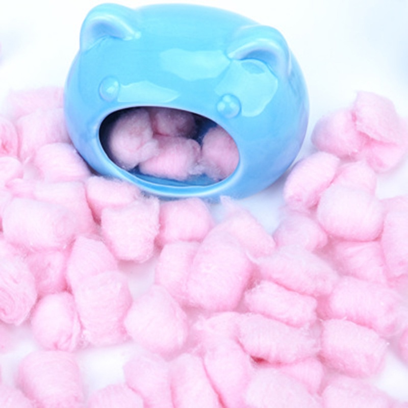1 túi bông cotton nhiều màu sắc giữ ấm cho chuột hamster vào mùa đông