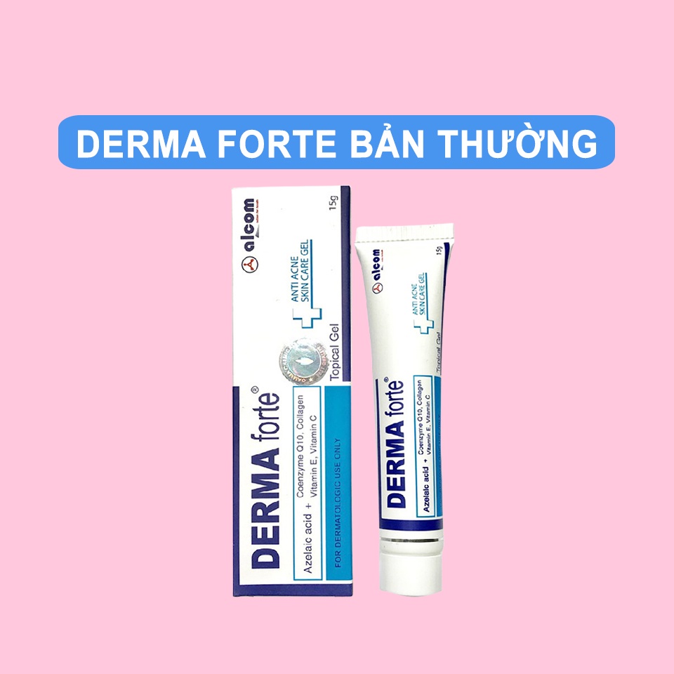 Derma Forte Gel kem giảm mụn trứng cá ngừa thâm mờ sẹo 15g