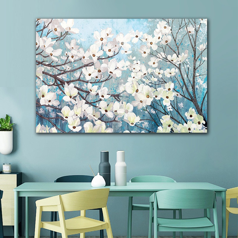 Tranh canvas Trang Trí Nội Thất Hình Hoa Xinh Xắn