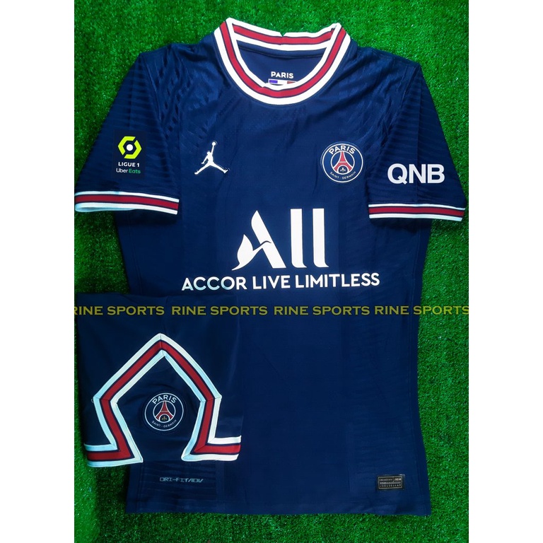 Bộ áo bóng đá PSG Sân nhà Super player bodyfix Thailand mùa giải 2021-2022 Giống thi đấu 100%