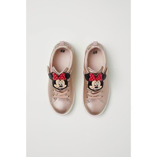 Giầy Sneaker nhũ đồng Mickey cho bé gái size 25-34