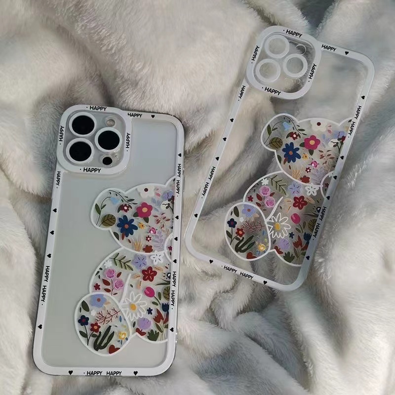 Ốp Điện Thoại Mềm Trong Suốt Họa Tiết Hoa Thời Trang Cho iPhone 14 13 11 12 13 Pro Xs Max Xr 7 8 Plus SE 2020