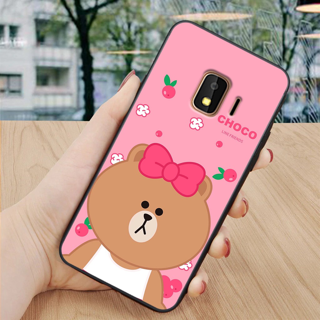 Ốp lưng điện thoại Samsung Galaxy J2 Core - J2 Pro - J4 2018 hình gấu line- Doremistorevn | BigBuy360 - bigbuy360.vn