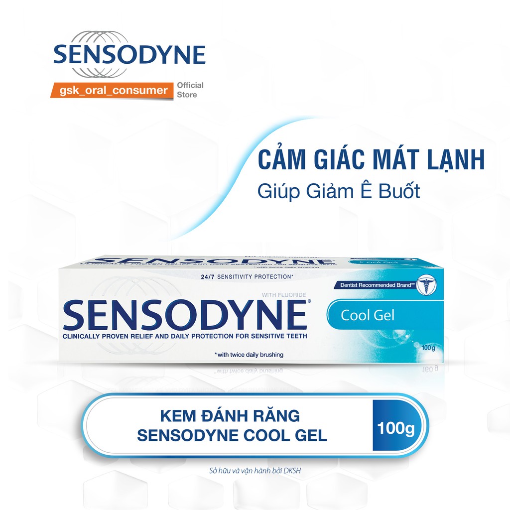 Kem đánh răng Sensodyne Cool Gel 100g