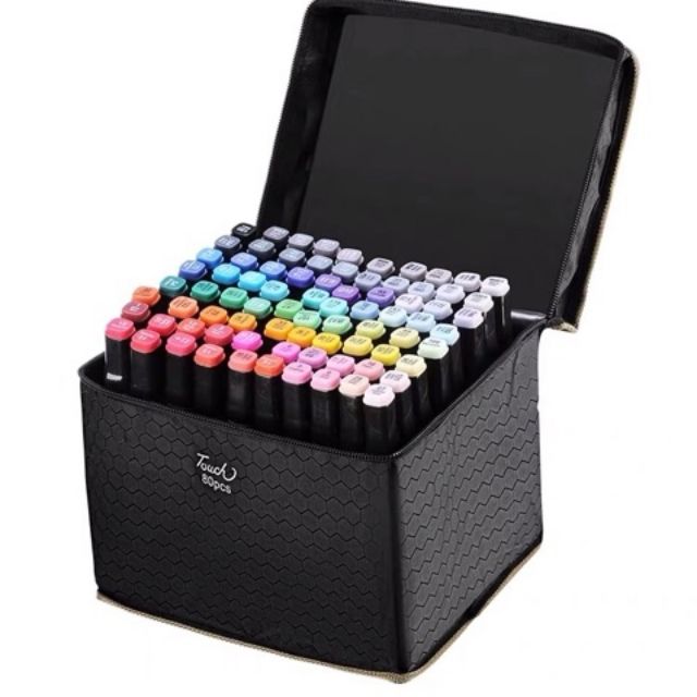 Bút Marker Touch liit lecai Túi Vải 20/30/40/60/80 Màu Chuyên Nghiệp