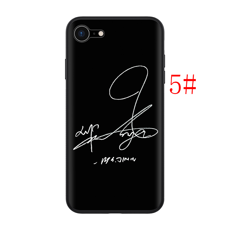 Ốp điện thoại TPU silicon mềm in hình chữ ký BTS W35 cho iPhone 8 7 6S 6 Plus 5 5S SE 2016 2020