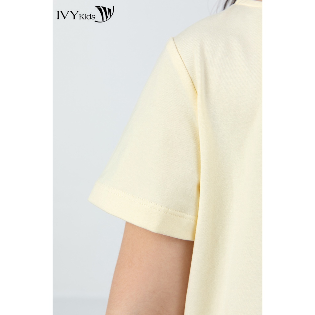 Đầm thun bé gái dáng suông IVY moda MS 42G1323